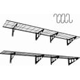 thumbnail image 1 of 2-Pack 1x6ft Garage Wall Shelving, Garage Storage Wall Garage Shelves for Wall Storage, Heavy Duty Garage Storage Rack Wall Mounted Floating Shelves, 600lbs Load Capacity, 12-inch-by-72-inch, 1 of 9