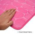 thumbnail image 3 of Baño Alfombras 60x90cm, 2uds Adoquín Baño Alfombras Puerta Alfombras Memoria Espuma Baño Alfombra Antideslizante Absorbente Baño Alfombra para Baño Suelo Bañera-Rosa Rojo Unique Bargains Alfombras de baño, 3 of 5