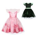 thumbnail image 6 of mgoYE Girls Dress Kids Halloween Flutter Sleeve Tulle Dresses Kids Halloween Birthday Gift Princess Dress, 6 of 6