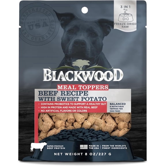 Blackwood Meal Toppers Beef & Sweet Potato Recipe Training Treat & Food Topper for Dogs, 8 oz Bag
