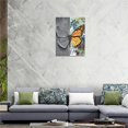 thumbnail image 5 of Graffiti Butterfly Decor Canvas graffiti butterfly Wall Art colorful butterfly Canvas Prints Painting Butterfly Decorations Framed Artwork for Bathroom Living Room Bedroom 12"x16", 5 of 6