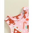 thumbnail image 6 of Wassery Baby Girls Christmas Footies Rompers Newborn Girls Sleeveless Christmas Tree Print Jumpsuit 3 6 12 18 Months Infant Girls Fall Playsuits Clothes, 6 of 9