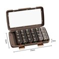 thumbnail image 4 of YAOMOBB Pill Container Transparent Weekly Organizer Box Large Capacity Sealed and Date proof, 4 of 7