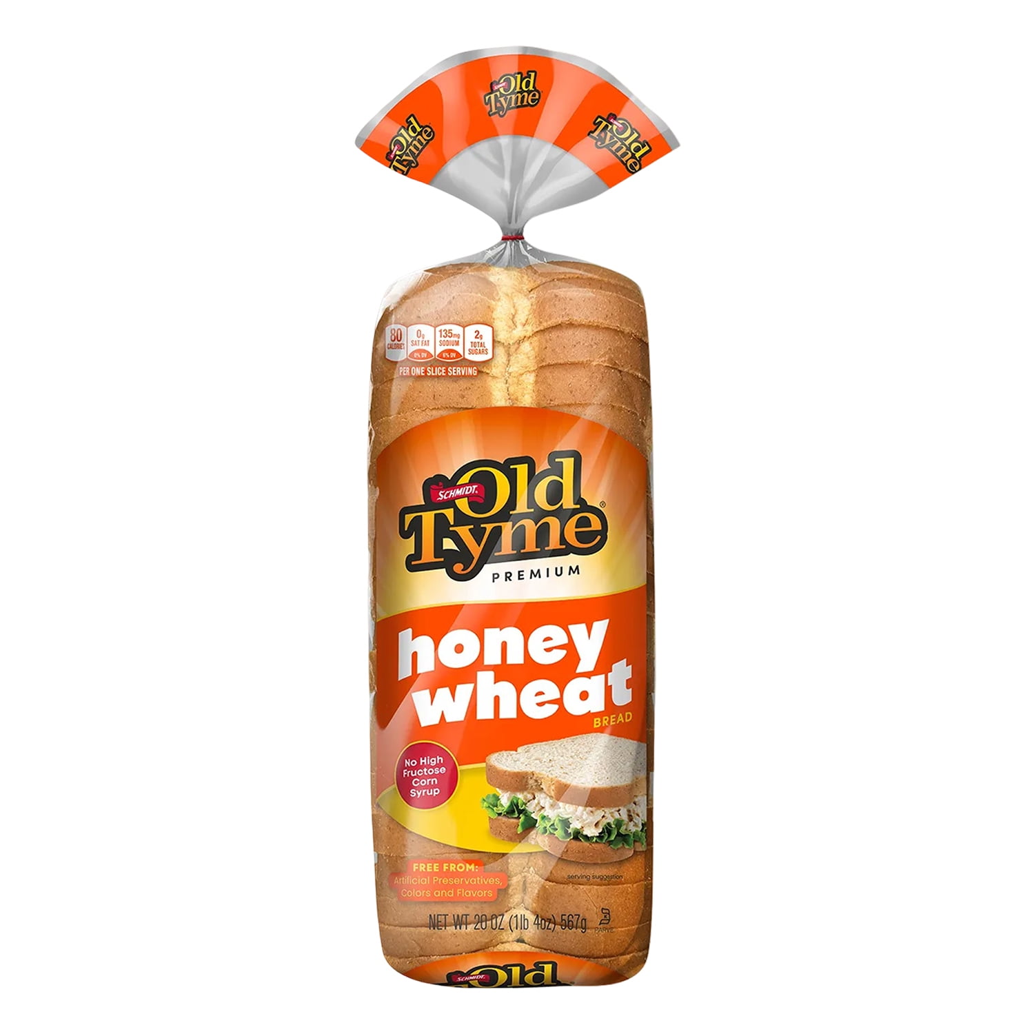 Schmidt Old Tyme Honey Wheat Bread, Fresh Soft Loaf, 20 oz