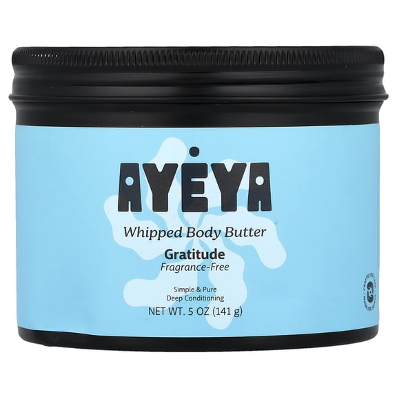 Ayeya Whipped Body Butter, Fragrance-Free, 5 oz (141 g)