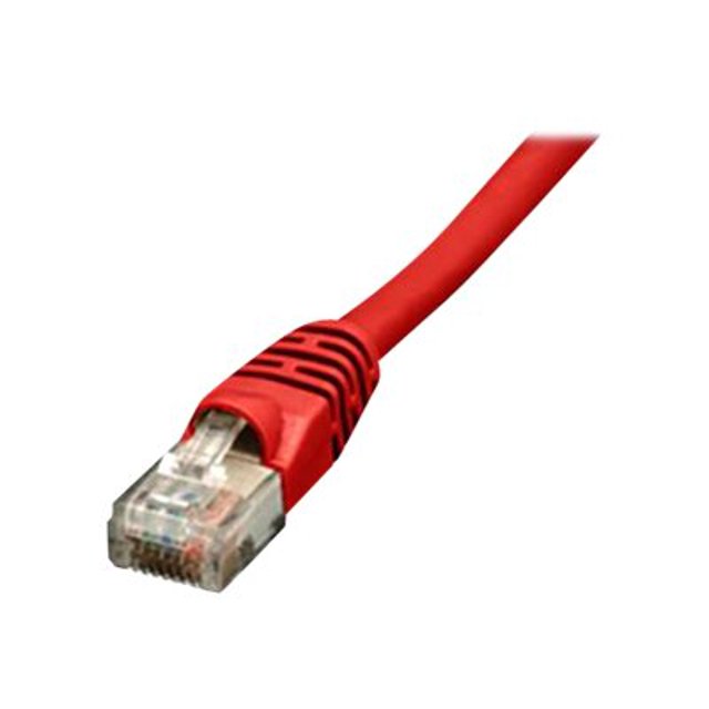 Comprehensive - Câble Patch - RJ-45 (m) à RJ-45 (m) - 25 Pieds - CAT 5e - Moulé, Sans Accroc, en Évent - Rouge