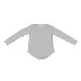 thumbnail image 1 of Camisa de manga larga para hombre, corte regular, cuello redondo, corte entallado, color liso, informal, musculosa, gris, M, 1 of 15