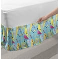 thumbnail image 2 of Geometric Bed Skirt, Memphis Inspired Abstract Retro 80's Doodle Hipster, Elastic Bedskirt Dust Ruffle Wrap Around for Bedding Decor, 4 Sizes, Sky Blue Multicolor, by Ambesonne, 2 of 2