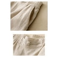 thumbnail image 5 of JFGHDG 2 Peice Linen Sets Loose Gauze Tunics Womens Embroidery Floral Pants 3/4 Sleeve Embroidered Tops Wide Leg Linen Pants Beach Travel Lounge Outfits Business Work Pants with Pockets White 2XL, 5 of 9