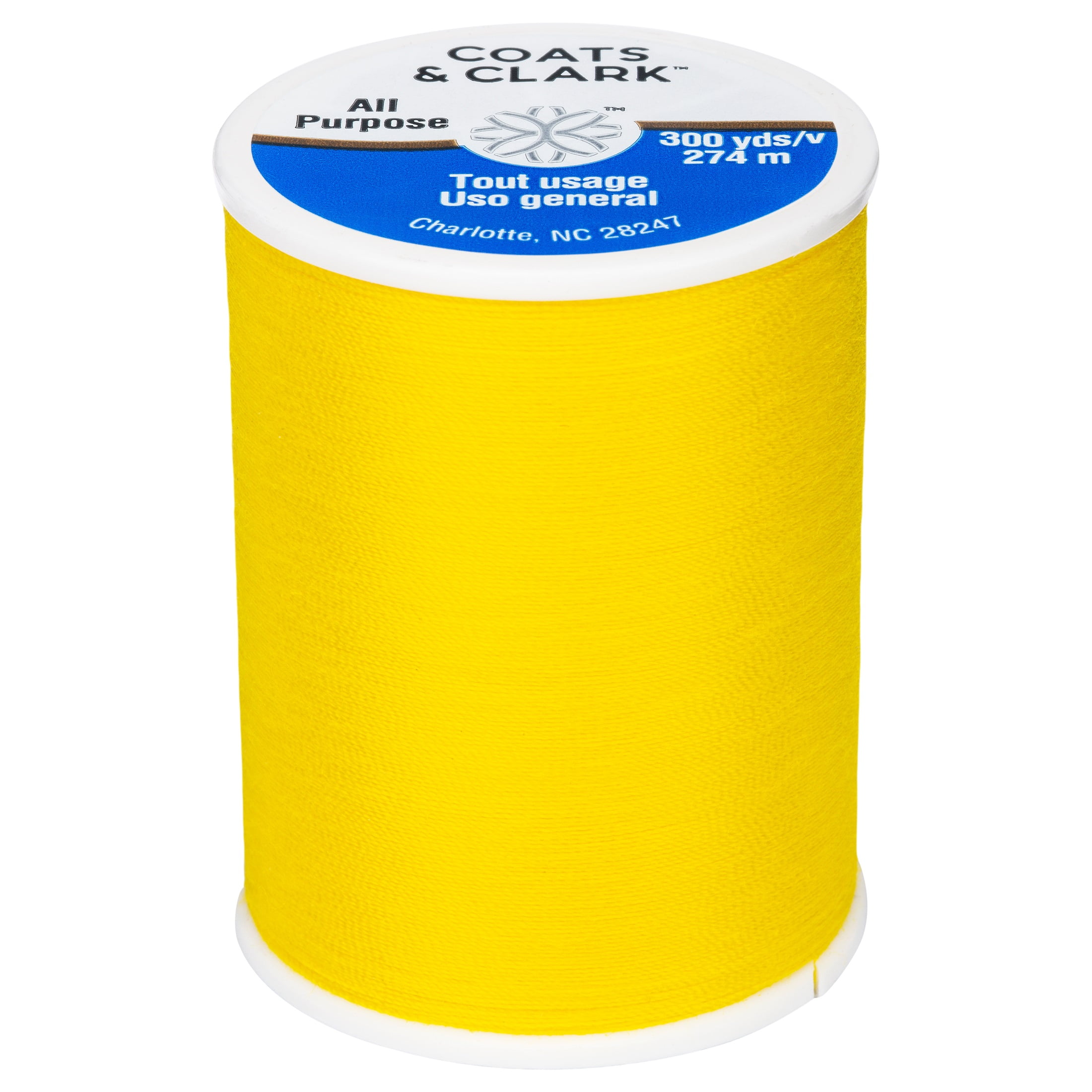 (3 pack) Coats & Clark All Purpose Rubber Duck Polyester Thread, 300 Yards