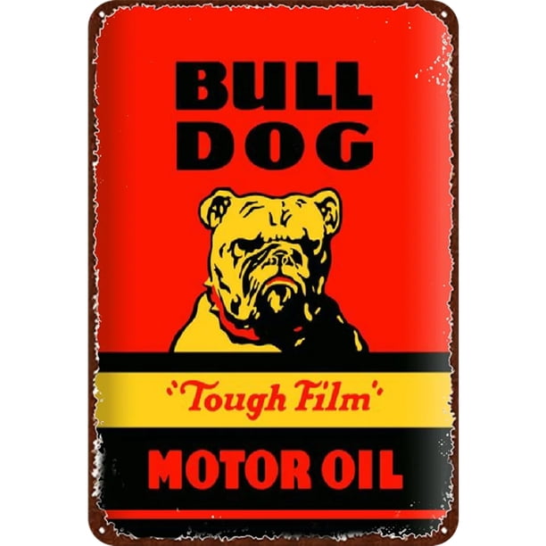 Placa Metal Vintage para Perro Toro Pintura Hierro Rectangular Del Pared 20x30cm