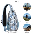 thumbnail image 4 of Colorful Artistic Sling Bag Abstract Boho Crossbody Daypack Lightweight and Durable, 4 of 6
