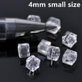 thumbnail image 3 of U8MO 100pcs 4mm Small Cube Faceted Cut Crystal Glass Loose Beads Lot for DIY Jewelry-20# Jade Half Wine, 3 of 9