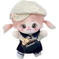 thumbnail image 1 of Muñeca de peluche de 20 cm, niña, humanoide desnudo, cuerpo de peluche, sin atributos, cuerpo normal de 20 cm, ropa para vestir, regalos (a-35-con esqueleto), 1 of 3