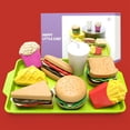 thumbnail image 1 of Ofertas del Viernes Negro ¡Juguetes por menos de $5! kkbbma Juego de cocina de comida para niños, hamburguesa y papas fritas, juego de juguetes para cocinar sándwiches, hamburguesas, papas fritas,, 1 of 6