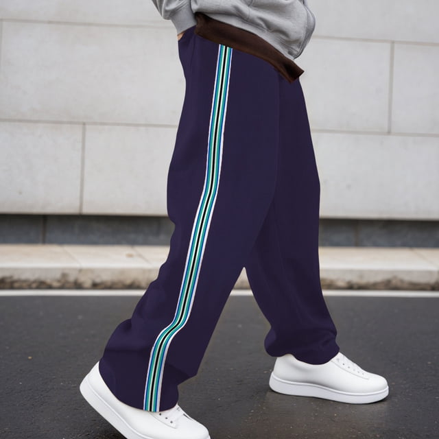 Casual Straight Leg Trousers Featuring Draping Floor-Length For Everyday Comfort And Versatile Streetwear