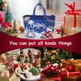 thumbnail image 4 of Linnome Portable Non-Woven Christmas Gift Bag, Reusable Shopping Bag for Holiday Present Wrapping Storage and Carrying, 4 of 6