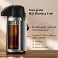 thumbnail image 3 of Dispensador de bebidas térmicas Airpot Coffee Carafe Geouja de 2,5 L, 3 of 9