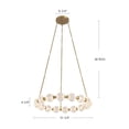 thumbnail image 5 of Alora Lighting Ch321032-Unv-010 Marni 33" Wide Led Ring Chandelier - Brass, 5 of 7