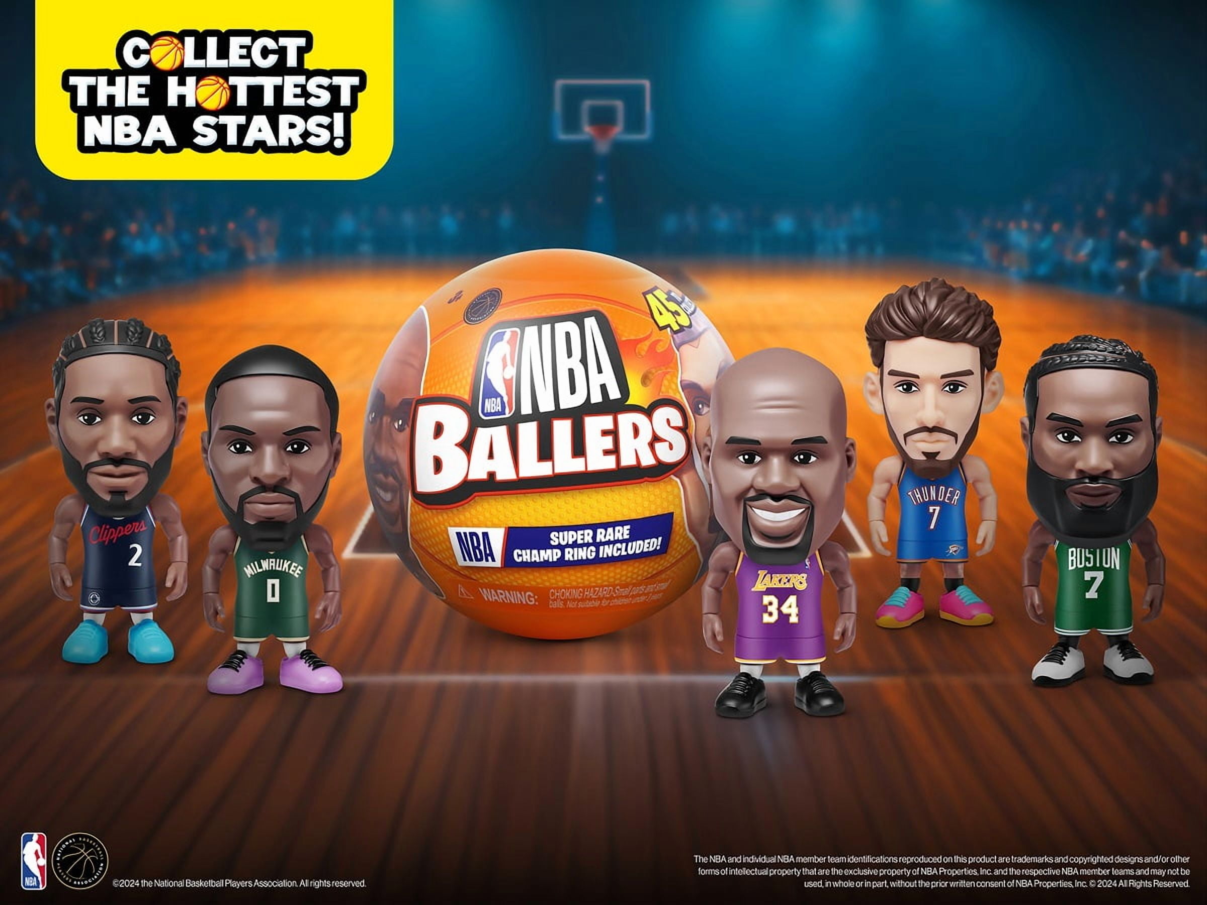 4-pc ZURU 5 Surprise NBA Ballers Series 2 Collectible Figures