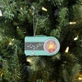 thumbnail image 3 of Mr. Christmas 4.75" Mini Radio Ornament, Teal, 3 of 3