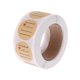 thumbnail image 1 of 500pcs 25mm Round Kraft Paper Handmade With Love Sealing Stickers Candy Bag Labe, 1 of 4