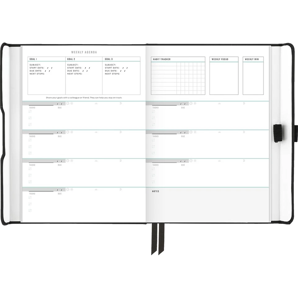At-A-Glance Foundation 5.5" X 8.5" Weekly & Monthly Planner Faux Leather Cover