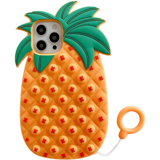 Pop Its Phone Case Fidget Phone Case Silicone Pop Its Case Compatible with iPhone 12,12 Pro,11,Xr,7,8