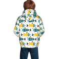 thumbnail image 3 of Bingfone Funny Boats Pattern Youth Classic Hoodies Soft Hooded Pullover Sweatshirts for Girls and Boys, 3 of 6