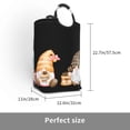 thumbnail image 3 of KLL Coffee Gnome (2) Laundry Hamper,Large Canvas Fabric Lightweight Storage Basket Toy Organizer Dirty Clothes Collapsible Waterproof, 3 of 6