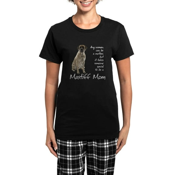 CafePress - Mastiff Mom Women's Dark Pajamas - Women's Short Sleeve Print T-Shirt and Pants Dark Cotton Pajama Set