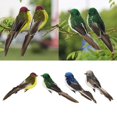 thumbnail image 1 of Estatuilla de pájaros Sharpla 4 piezas con plumas artificiales decoración interior Escultura al aire libre, 1 of 8