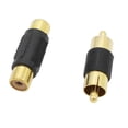thumbnail image 3 of Adaptador RCA con 6 acopladores RCA hembra a hembra + 6 acopladores RCA macho a macho, adaptadores chapados en oro para s202412244414, 3 of 5