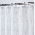 thumbnail image 2 of Dainty Home Stella 3D Floral Chenille Embroidered Solid Sheer 70 x 72 Shower Curtain in White, 2 of 2