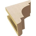 thumbnail image 6 of 4"W x 8"D x 8"H Classic New Brighton Rough Cedar Woodgrain TimberThane Corbel, Primed Tan, 6 of 6