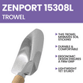 thumbnail image 4 of Zenport 15308L Economy Planting Trowel, Beige - 3 Pack, 4 of 5