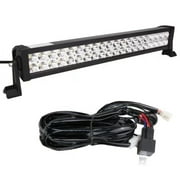 Senlips 22" 120W Offroad Light Bar Flood Spot Combo Beam with Wiring Harness Low