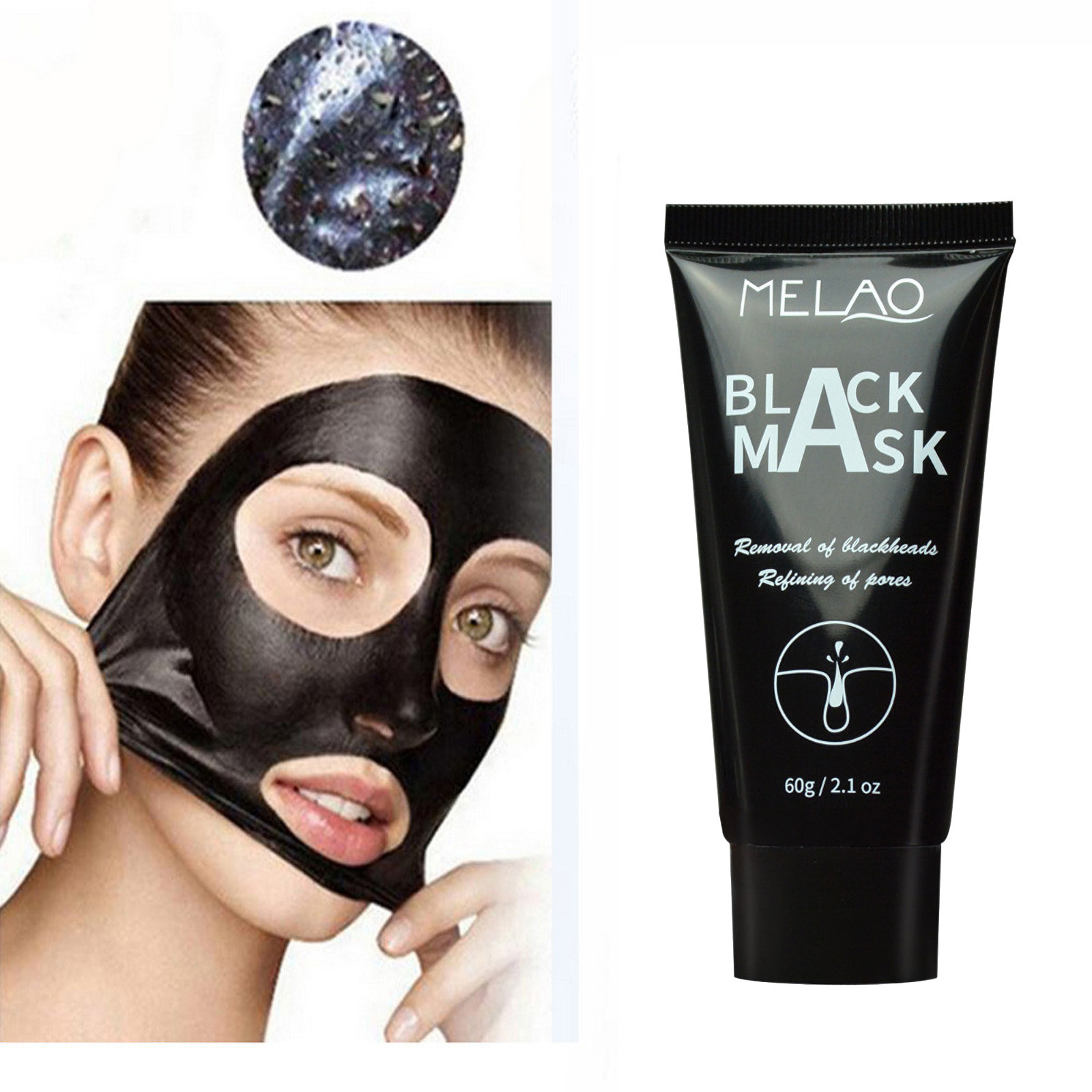 Kuluzego Bamboo Charcoal Peeling Black Mask 60G Sucking Blackheads