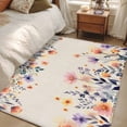 thumbnail image 4 of Spring Floral Area Rugs 2.7'x5', Washable Small Throw Rugs for Kitchen Bedroom, Elegant Flowers Farmhouse Botanical Rustic Indoor Outdoor Rug Non-Slip Low Pile Carpet Runner Reversible Floor Mats, 4 of 8
