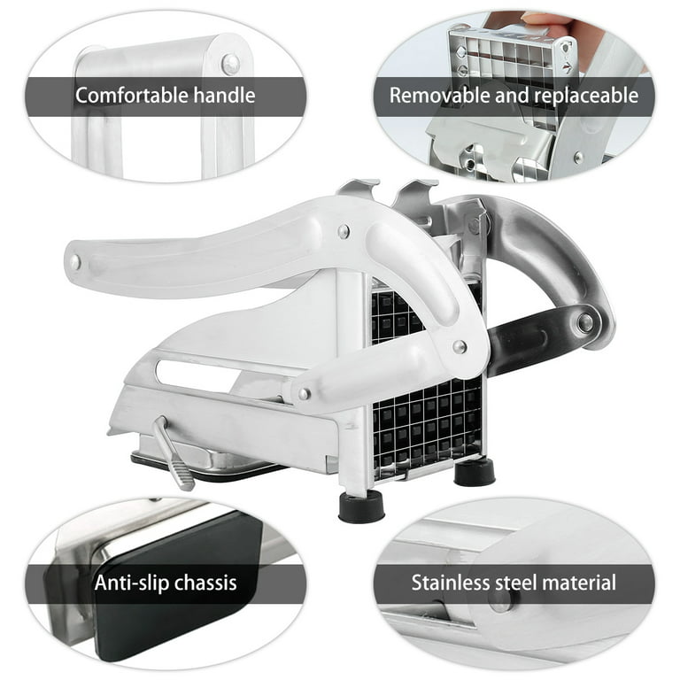 3 Blades Stainless Steel Home French Fries Potato Chips Strip Slicer Cutter  Chopper Chips Machine Making Grinder Tool Potato Cut Fries From  Shihailei152, $180.31