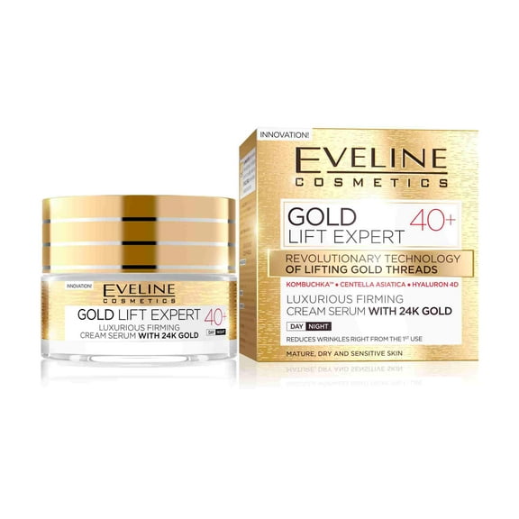 Eveline Cosmetics Gold Lift Expert Luxurious Firming Cream Serum 24k Gold 40 