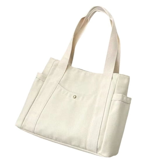 AOOOWER Versatile Canvas Tote Bag Laptop Handbag for Daily Use Shopping and Short Trips