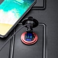 thumbnail image 3 of Enchufe Cargador Coche Cgtredaw USB Doble Voltímetro Digital QC 3 0 rojo, 3 of 8