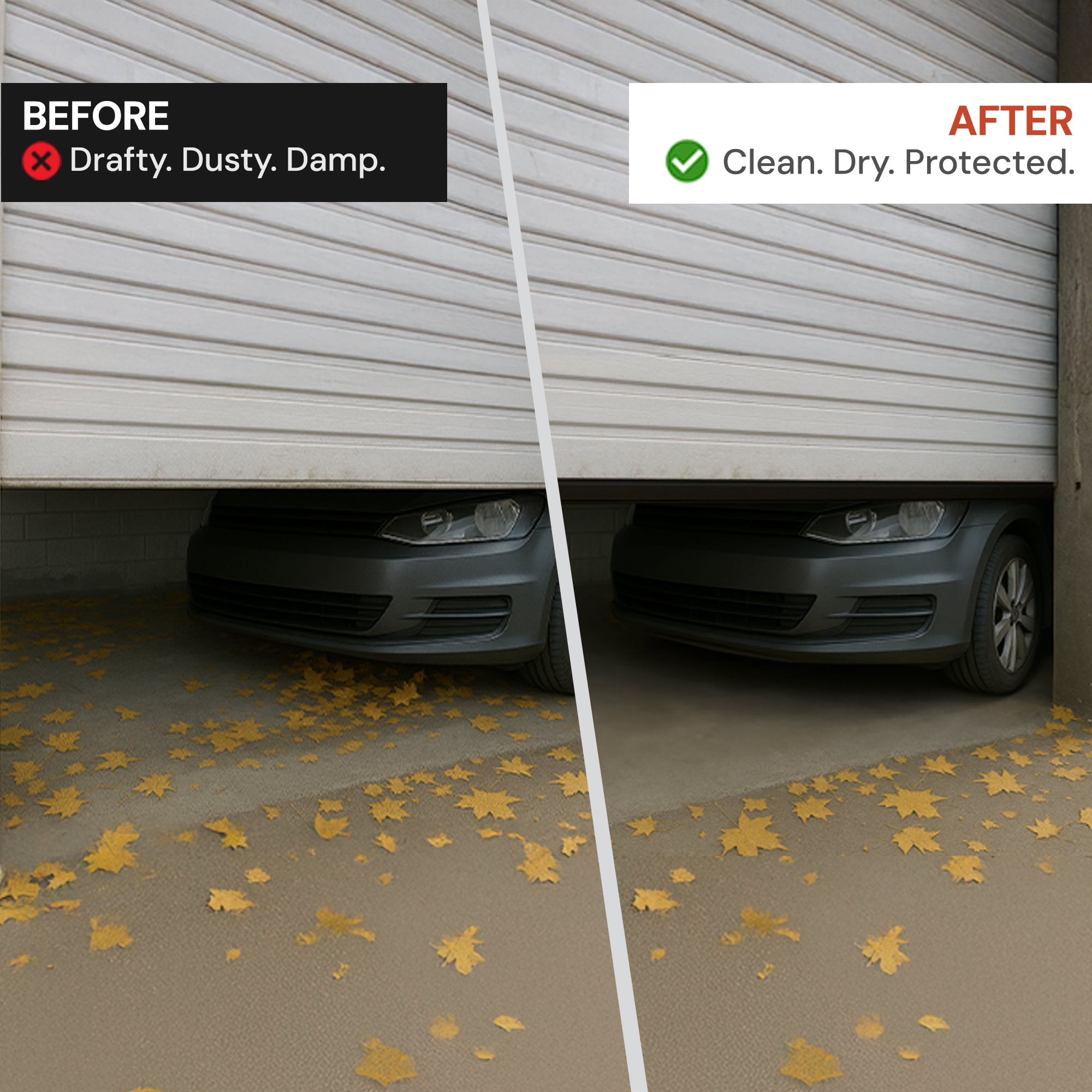 EverTrust Garage Door Bottom Seal – Weatherproof Stripping Rubber Seal with 5/16” T-Ends. Protect Your Garage from Weather and Dust with EPDM Rubber Garage Door Draft Stopper (16 Ft)