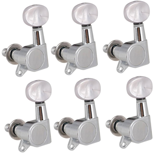 6x 6L Clavijas de afinación de guitarra Sintonizadores Piezas de repuesto de guitarra eléctrica acústica Baoblaze Clavijas de afinación de guitarra