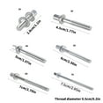 thumbnail image 3 of 10PCS Drum Set Screws Metal Drum Screw Essential Metal Instrument Replacement Part for Percussion Musical Instruments, 3 of 9