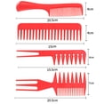 thumbnail image 4 of WEAVILUX 20Ud Peine Para Uso Diario Rojo Con Ergonómico Y Material Plástico Resistente, 4 of 7