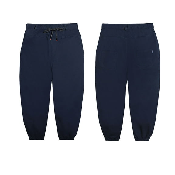 Krdevn Plus Size Boys Pants with Weight Oversized Comfortable Fit Large Children's Casual Trousers for Big Kids,Color:Blue,Size:5-6 Years