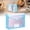 Blue-B, variant on Transparent Plastic Document Folder, Yellow Snap Button A4 File Organizer 33.5×25.5×8cm 1 Piece, Waterproof Holder for Letters, Invoices & Home Document Storage