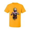 thumbnail image 2 of Wild Bobby Marilyn Monroe Watercolor Love Pop Culture Men Graphic Tee, Gold, 5X-Large, 2 of 5